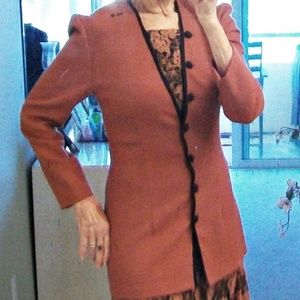 Vintg DEBORA KUCHME 2 Pc Dress Jacket & Lace Skirt